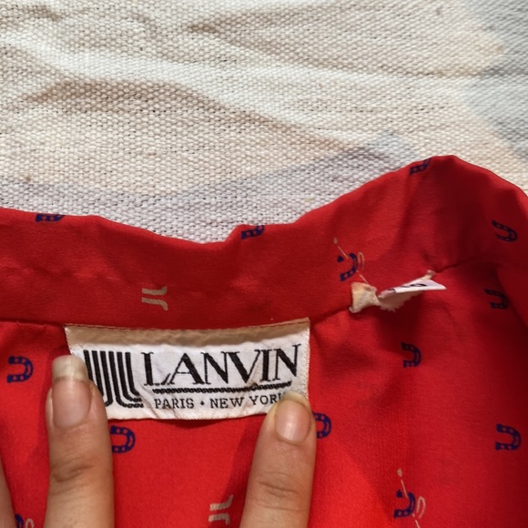 Vintage Lanvin Silk shirt - Picture 6 of 6
